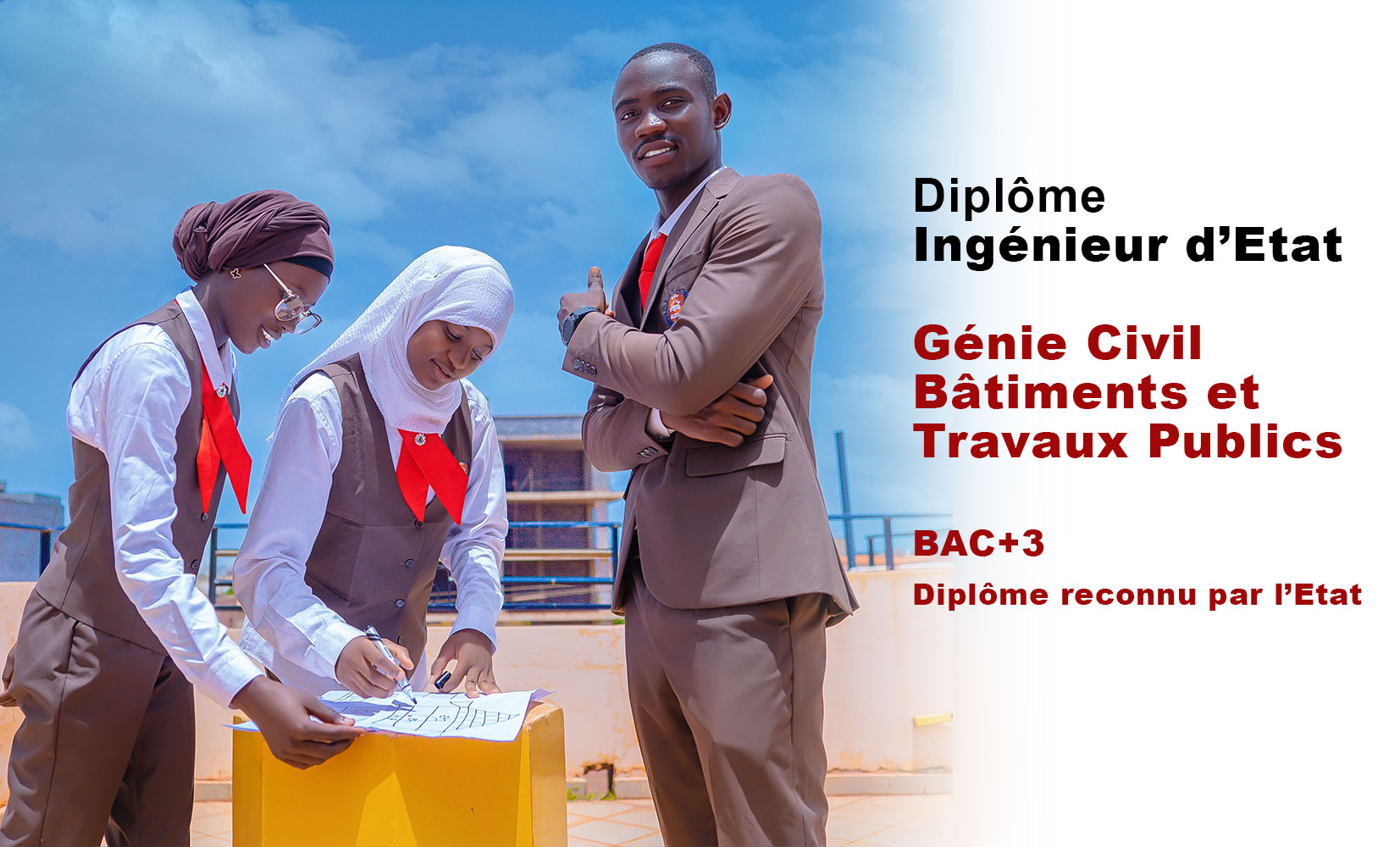 Etudiantes EUTG GC-BTP sur terrain