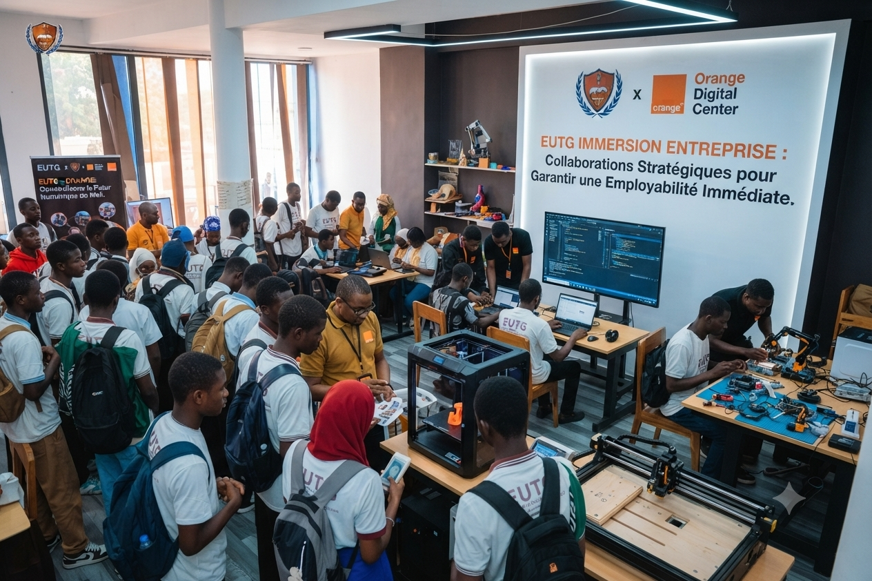 les étudiants de l'EUTG en FabLab